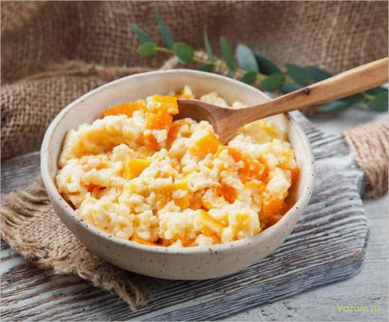 Рецепт приготовления вкусной молочной пшенной каши с тыквой — шаг за шагом