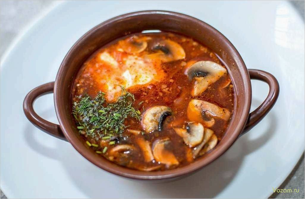 (рецепт, постного, борща, грибами, вкусное) Рецепт постного борща с грибами — вкусное и полезное блюдо для постящихся