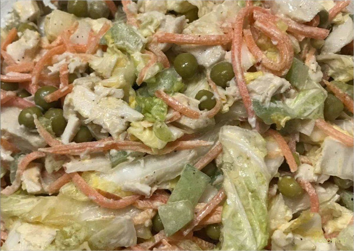 (сочный, салат, нежной, куриной, грудкой) Сочный салат с нежной куриной грудкой — легкий рецепт для здорового обеда